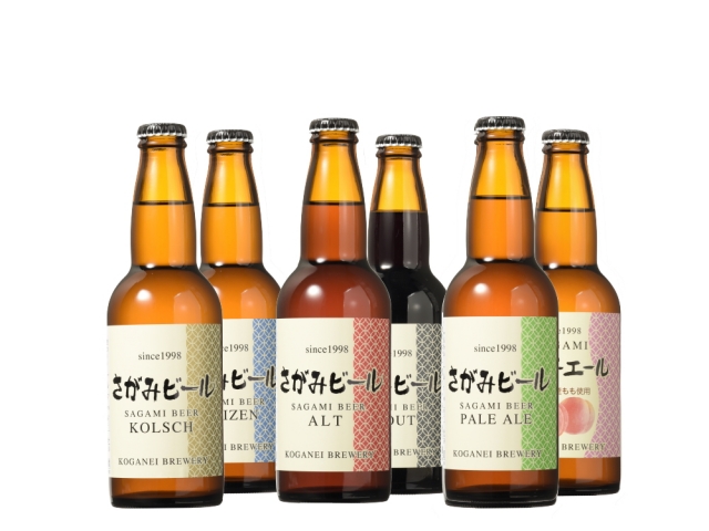 さがみビール330ｍｌ　6本セット(ケルシュ、アルト、ペールエール、ヴァイツェン、スタウト、ピーチ各1本）